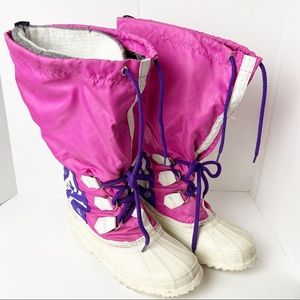 Sorel pink/purple cold weather snow boots